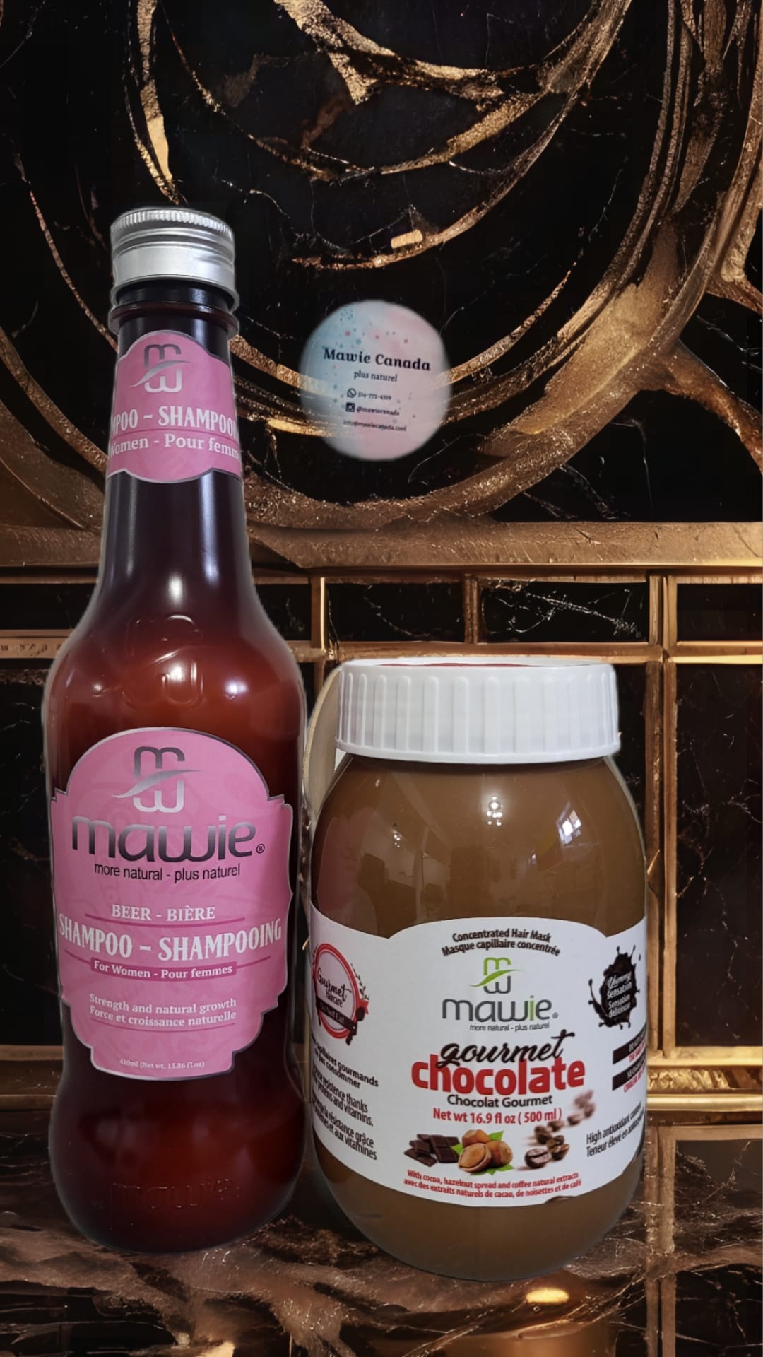 Combo contre la chute de cheveux: Shampooing à la bière + Traitement au Chocolat