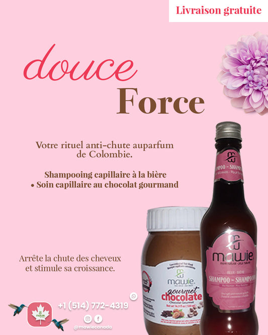 Combo contre la chute de cheveux: Shampooing à la bière + Traitement au Chocolat