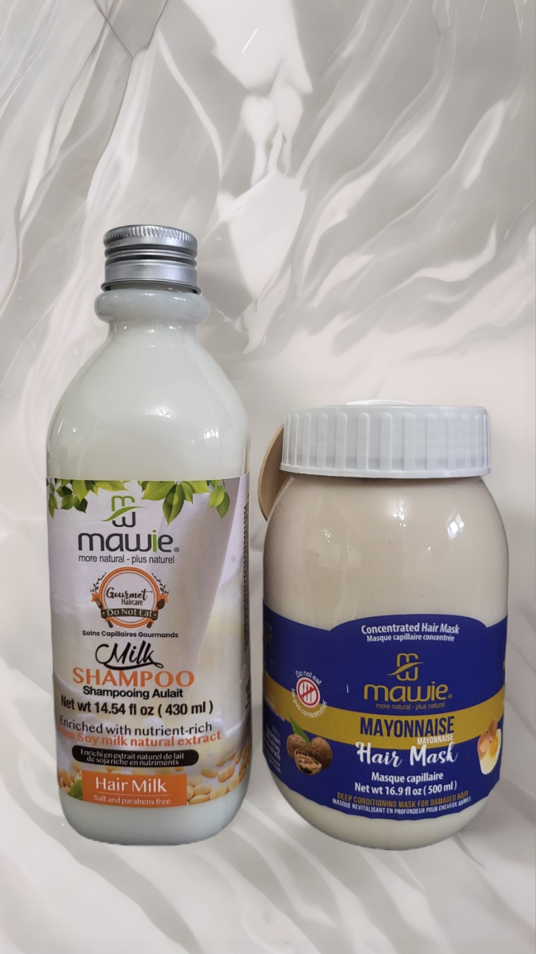 Combo SOS réparation: Shampooing au lait + Mayonnaise