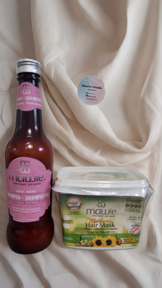 Combo hydratation: Shampooing à la bière + traitement à la margarine